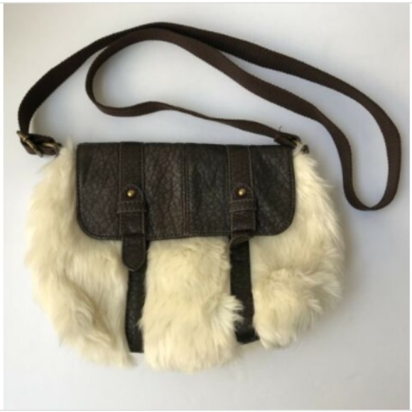 American Eagle Outfitters Handbags - American Eagle Outfitters Faux Fur Purse